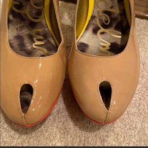 Sam Edelman size 10 slingback peep toe 5” heel
